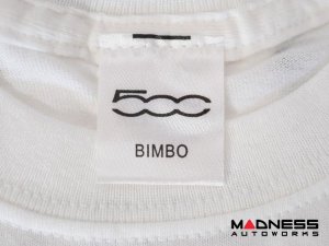 FIAT 500 T-Shirts - Set of 5 T-Shirts- 500 Logo - White - Child Size